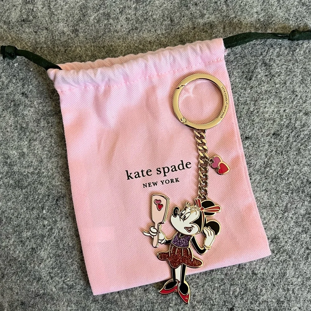 Kate Spade New York Minnie Mouse Keychain - Picture 1 of 3